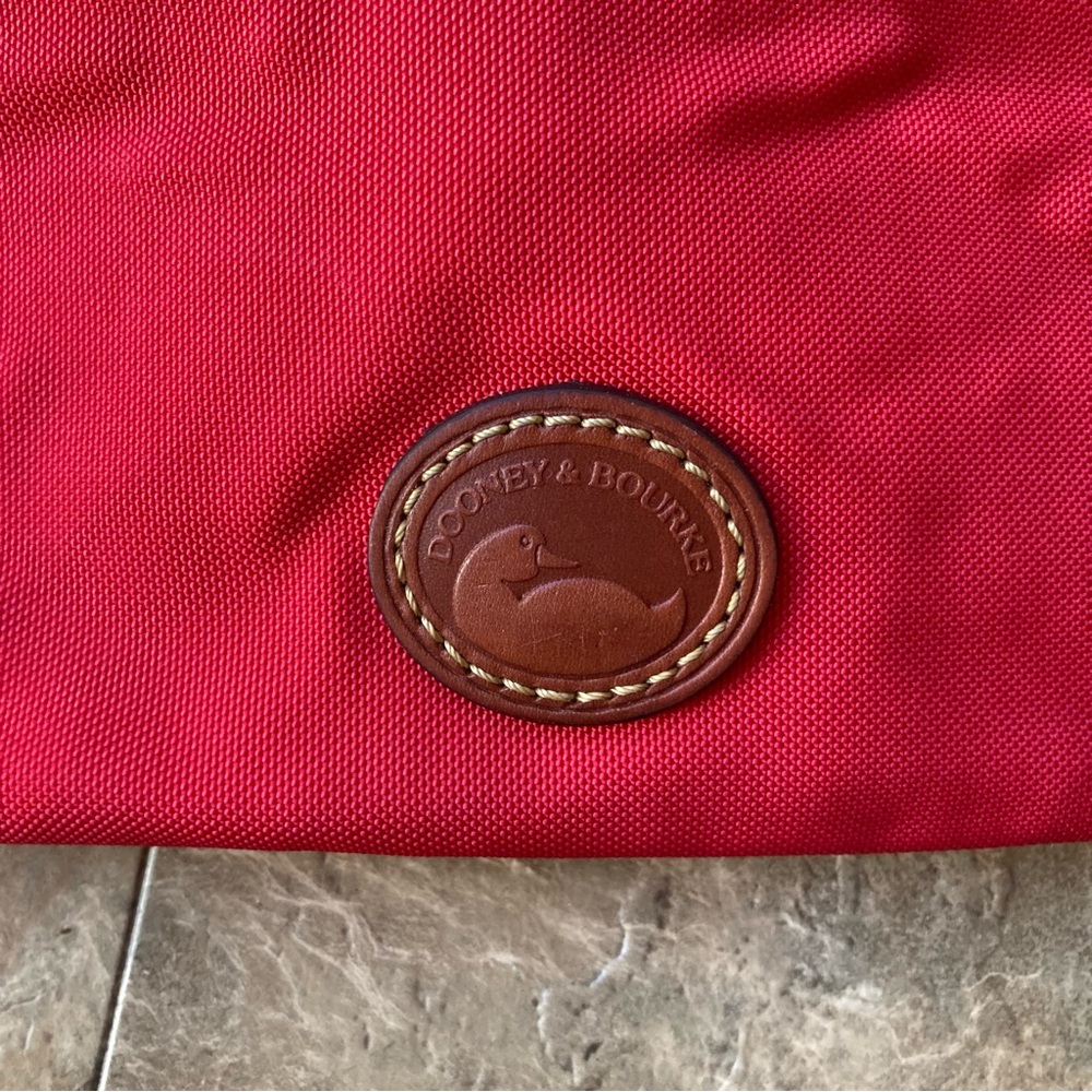 Dooney&Bourke nylon north south triple zip  Red Crossbody Bag - Picture 3 of 14